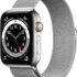 Apple Watchseries7(Gps+Cellular, 41Mm) Silverstainless Steel Case-Starlight Sport Band(Silver Strap, Regular)