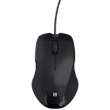 Portronics Toad 101 Wired Optical Mouse with 1200 DPI, Plug & Play, Hi-Optical Tracking, 1.25M Cable Length, 30Lakhs Click Life(Black)
