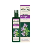 Kesh King Organic Rosemary Oil with Tulsi, ayurvedic hair oil for hair fall and regrowth with hair oil applicator, for men and women, 200ml
