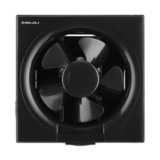 Bajaj Airout 200 Mm 4 Star Dom Exhaust Fan | Back Shutter | 100% Copper Motor | Auto Thermal Protector | Aerodynamaically Designed Blade【Black】