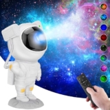 Desidiya Astronaut Galaxy Projector Night Light 360° Rotating Nebula Star Projector With Remote Control, Timer & Adjustable Head Led Space Lamp For Kids Room, Gaming Room, Home Decor (Corded Electric)