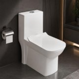 Plantex Ceramic Single Suite Commode/Western Toilet/Water Closet/Commode with Soft Closing Toilet Seat – S Trap (Iris, White)