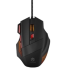 VIKSTERX M190 Wired Gaming Mouse with high Precision sensors, Multi Colour LED Lighting, Upto 7200 DPI for Precision Gaming, 1.5m Braided Cable and Upto 3 Million clicks