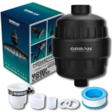 ORBON Hard Water Filter | Water Softener for Bathroom | Hard Water Softener for | Shower ilter for Bathroom | 3 In 1 Universal Adapter & Teflon Tpe | Matte Black