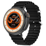 GIZMORE Cult 3.86 CM (1.52) Full HD | AOD with 700 NITS Brightness|Active Rotating Crown| 10 Days Working Time |360 * 360 Pixels High Resolution|BT Calling, Zinc Alloy Body (Black)