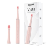 Beatxp Vista Sonic Electric Toothbrush For Adults With 2 Brush Heads & 5 Cleaning Modes | Rechargeable Electric Toothbrush | 30000 Strokes/Min With Long Battery Life (Pink)