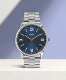 Timex Blue Dial Stainless Steel Analog Watch  – For Men
