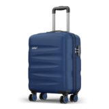 Safari Jupiter 55Cm Small Cabin Trolley Luggage – 8 Wheels, Hard Case Polycarbonate, 360 Degree Wheeling System, Travel Suitcase, Graphite Blue
