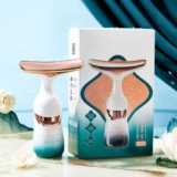 Xenos Electric Facial and Neck Massager – Anti-Wrinkle & Anti-Aging Device with Vibration Massage Modes – Face Slimming, Sculpting, Uplifting, Skin Firming, Tightening, and Smoothing Tool for Skin (Black)