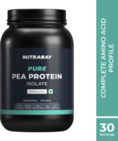 Nutrabay Pure 100% Pea Isolate – Plant-Based Protein(1 kg, Unflavoured)