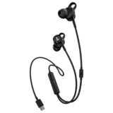Boat Bassheads 122 Anc Wired In-Ear Earphones With 25Db Active Noise Cancellation, 13Mm Drivers, Ambient Mode, Type-C Jack, In-Line Microphone, Snug Fit & Multi-Os Compatibility(Black)