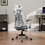 Green Soul Zodiac Lite | Office Chair|Flybird Ergonomic Design|1D Adjustable Armrests|Synchro Tilt Lock Mechanism|Adjustable Lumbar Support |Mesh Fabric |No Seat Slider (White & Grey)