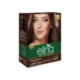 Elina Hair Colour Brown | Ammonia & Barium Free Organic Hair Color For Men & Women | Formulated With Natural Ingredients | Long Lasting Color With 100% Grey Coverage – 10G Each (Brown, 30Gm)