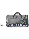 Nautica 2 Wheel Duffle Trolley Bag | Travel Luggage for Men & Women | Duffle Trolley Bag for Travel | Stylish Polyster Trolley Bag