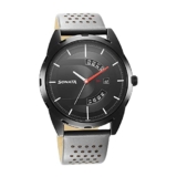 Sonata Rpm Black Dial Leather Strap Watch For Men-7149Nl01