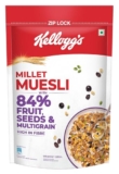 Kellogg’s Millet Muesli with 84% Fruit, Seed & Multigrain 1000g | High in Fibre | Multigrain Breakfast Cereal