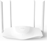 Tenda Rx3 Ax1800 Mbps Dual Band Gigabit Wi-Fi 6 Smart Wireless Router, Ofdma+Mu-Mimo Tech, 1.8Ghz Quad-Core Cpu, 3 Gigabit Lan Ports, 1 Gigabit Wan Port, Vpn/Wpa3/Ipv6 1800 Mbps Wireless Router(White, Dual Band)