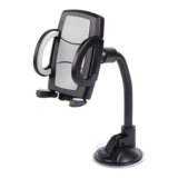 Suzec Gravity Car Phone Mount, Washable Strong Sticky Gel Pad with One-Touch Design Dashboard (Black)