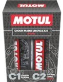Motul Chain Lube & Chain Cleaner Combo for Bikes – C2 Lubrication + C1 Deep Cleaning Spray for Superior Chain Care, Suitable for All Motorcycles, 150 ml Each