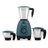 Havells Eso 750 Watts 3 Jar Mixer Grinder | Rust Resistant 304Ss Blade | High Speed Mixie 21000 Rpm Motor| Heavy And Wider Mouth Ss Jars With Handle| 5 Year Motor Manufacturer Warranty (Teal)