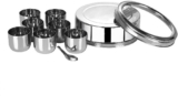 Hm Evotek Aluminium Dinner Set(Steel, Microwave Safe)
