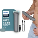 Philips Body Trimmer for Men Private Parts, Clinically Tested for Sensitive Skin, Patented Pearl Tip & Hypo Allergenic Foil, Skin Safe Grooming, Trim or Shave, Waterproof, 5 Year Warranty, BG3470/15