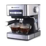 Wonderchef Regalia Espresso Coffee Maker 20 Bar | Ideal For Espresso, Cappuccino, Latté, Macchiato Or Ristretto At Home | With Steamer Spout For Cappuccino & Latte | 2 Years Warranty | Steel