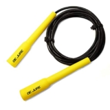 De Jure Fitness Adjustable Slim Shape Weight Loss Ball Pencil Speed Skipping Rope (Yellow)