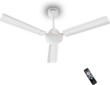 DIGISMART Storm with 5 Year Warranty BLDC Motor with Remote 1200 mm Ceiling Fan(5 Star | White | Pack of 1)